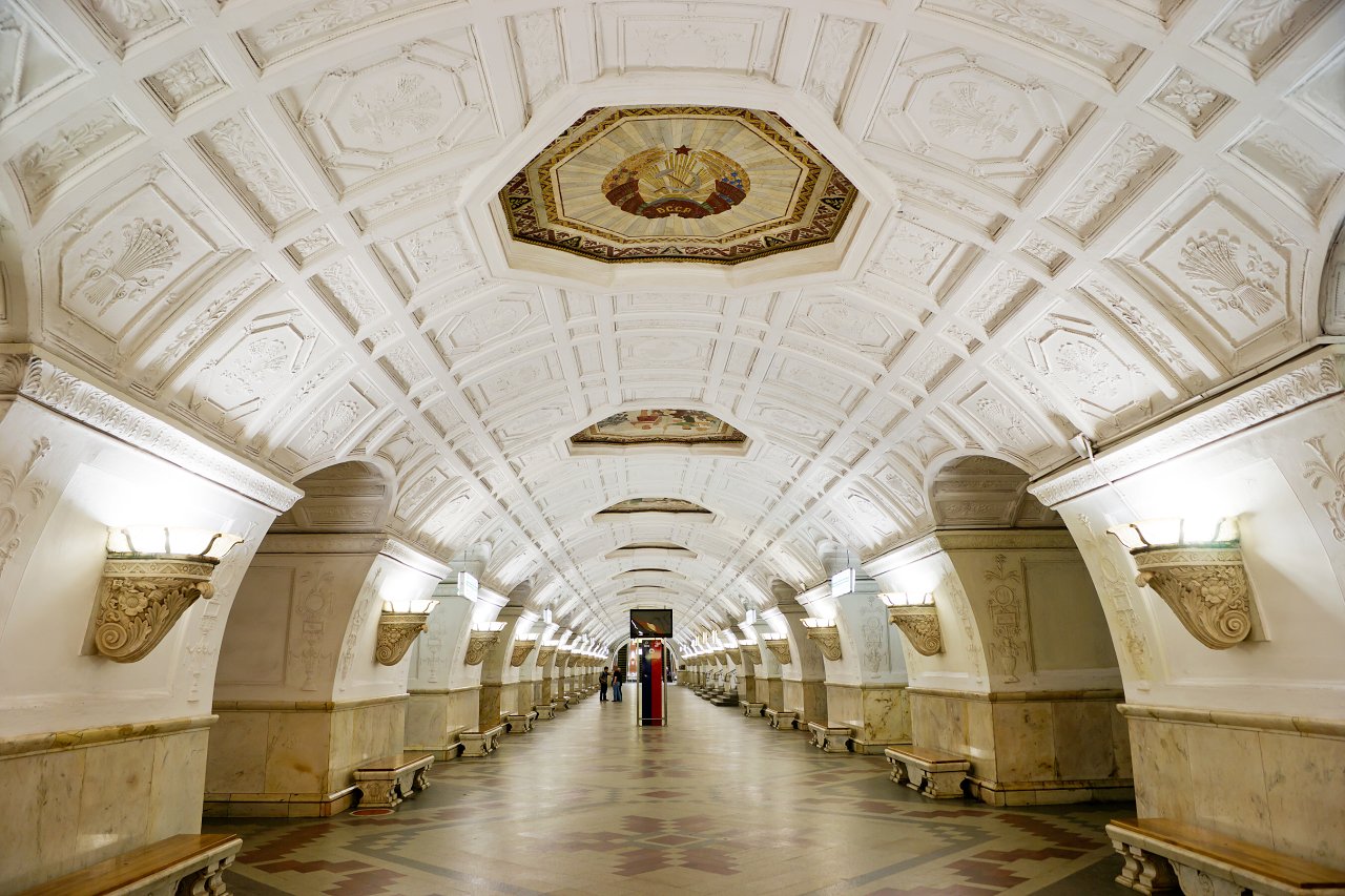 Московский метрополитен станция белорусская